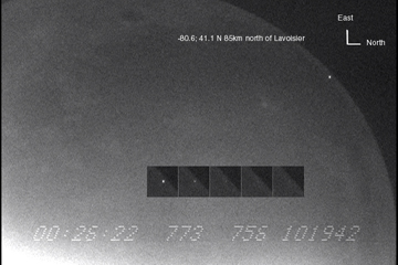 Image of possible lunar impact of a Quadrantid Jan 3, 2009 00:26:22 UT