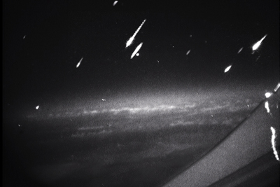 several Aurigid meteors