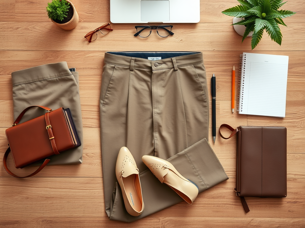 gvarros.com | Outfituri cu pantaloni office și pantofi bej