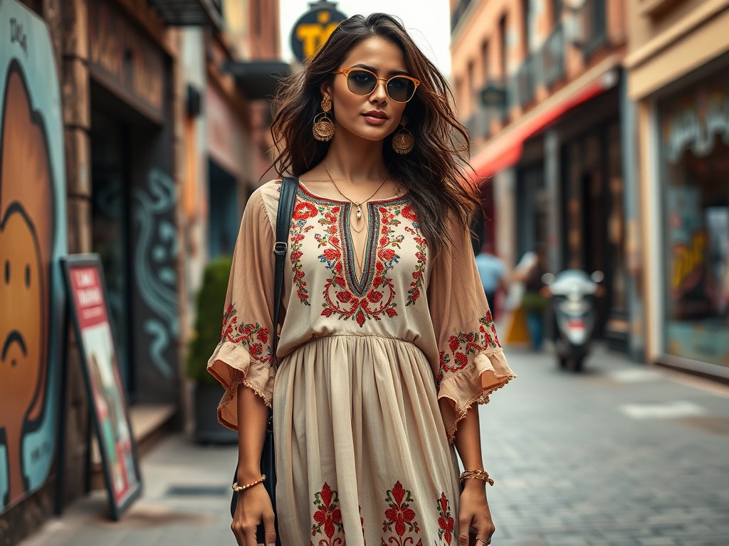 gvarros.com | Aspectul boho-chic în moda de pe străzi