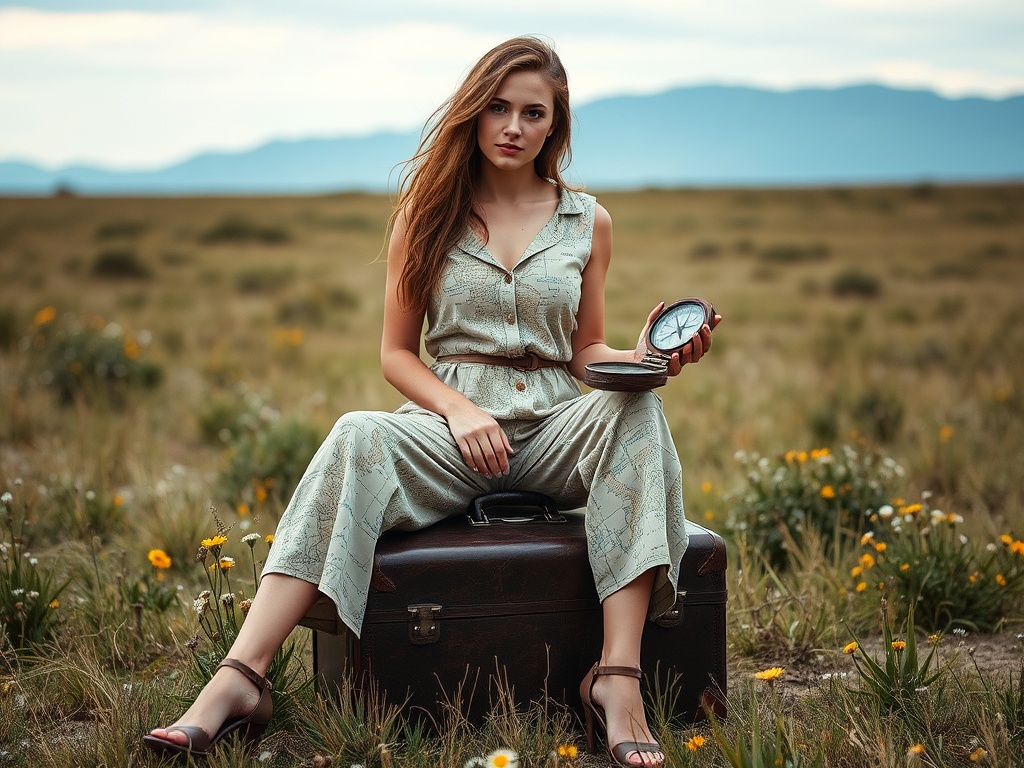 gvarros.com | Salopete cu imprimeu de hărți vechi: aventurier și misterios